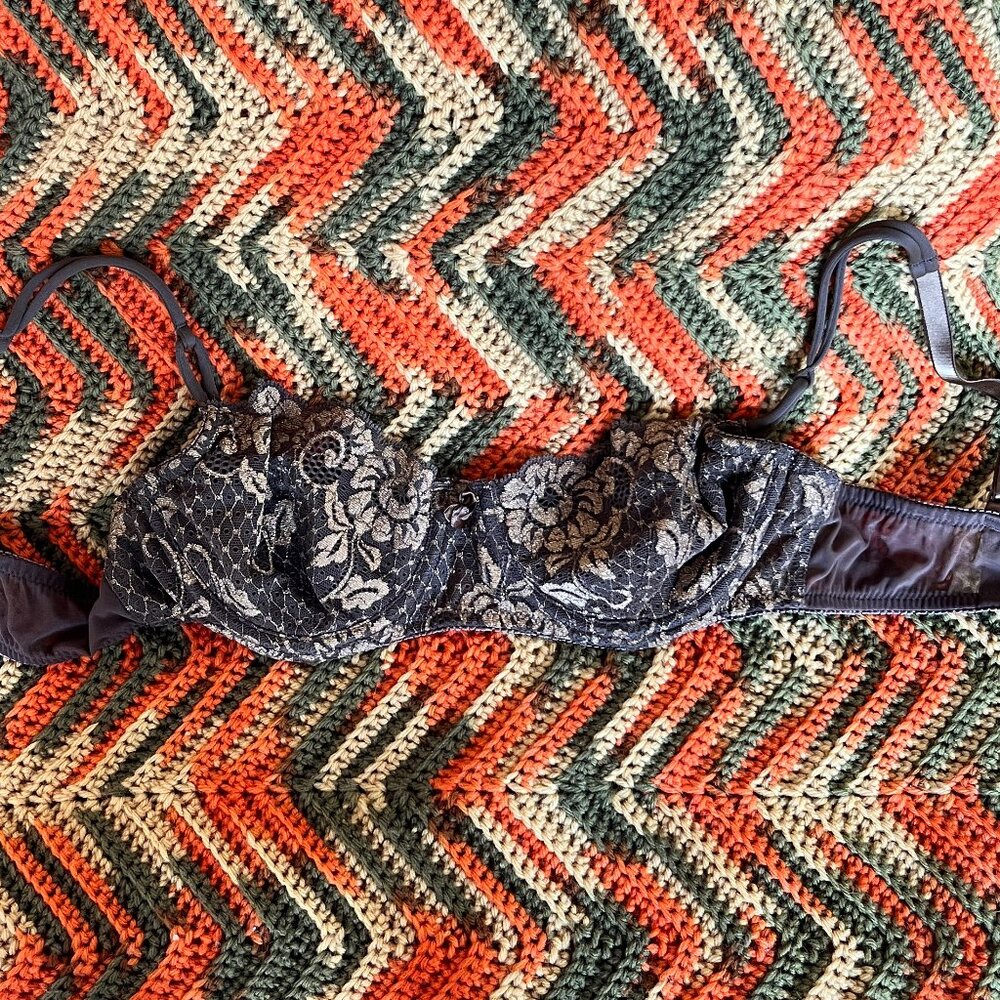 Brown and gold bra -Victoria's Secret